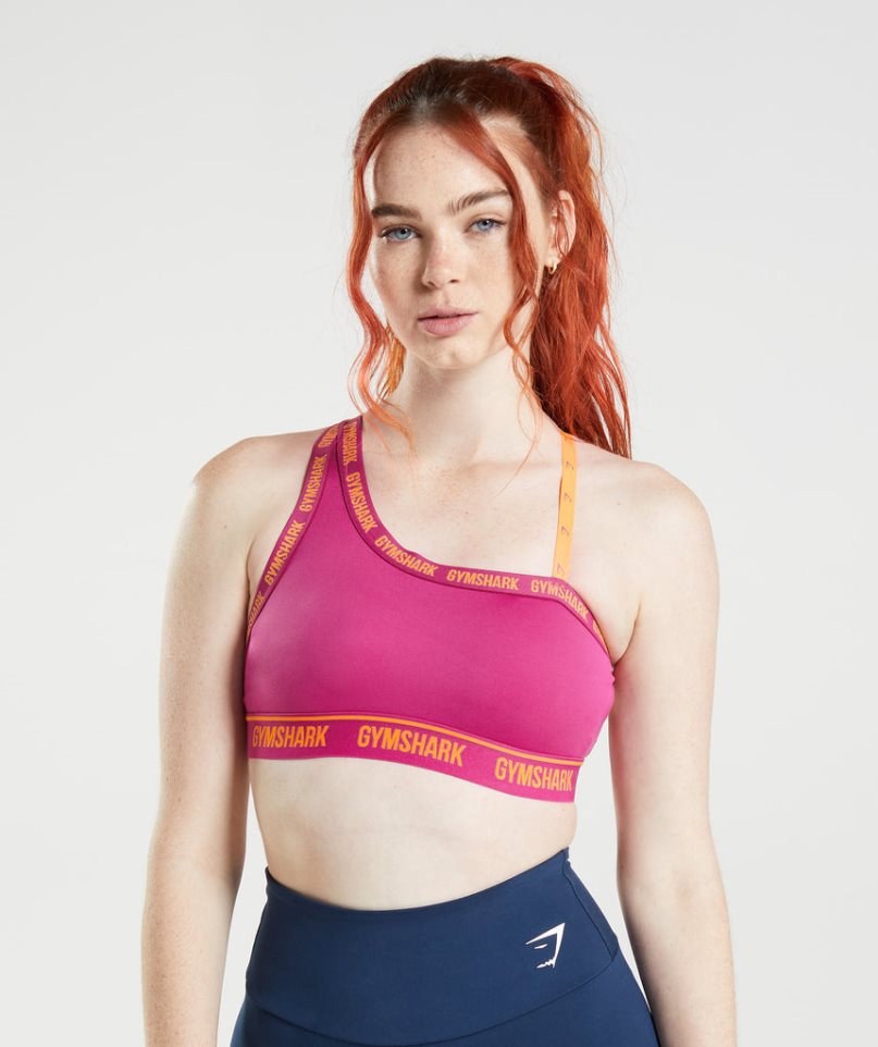 Women\'s Gymshark Strike Sports Bra Pink | CA N08731